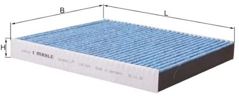 MAHLE ORIGINAL Innenraumfilter Aktivkohle, mit antiallergischer Wirkung, mit antibakterieller Wirkung LAO 816