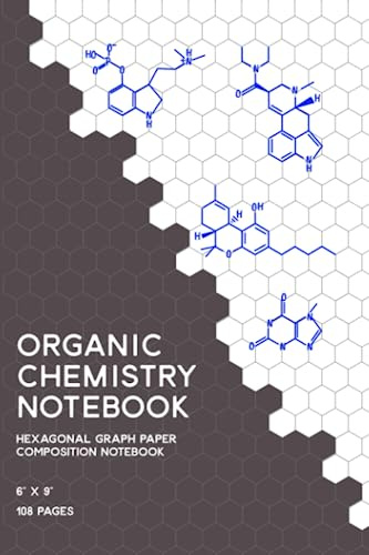 Organic Chemistry Notebook: Hexagonal Graph Paper Composition Notebook