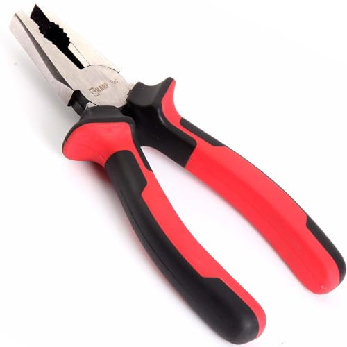 Zeguard Sharp-tec Multifunction Combination Pliers - 180mm, Wire Cutting/Crimping/Twisting/Pulling, Nails Removing, 7-inch Professional Pliers