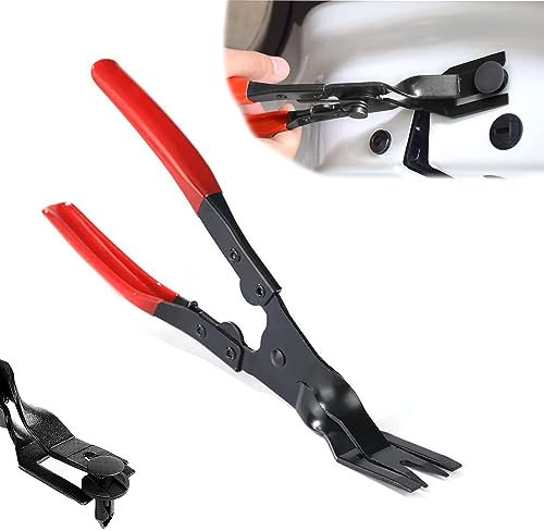 Alicates De Remachadora De PláStico Para Coche, Alicate de extracción de molduras de Puerta, Alicates Para Quitar Clips, Remover TapiceríA Auto Kit De Herramientas De Recorte (red)