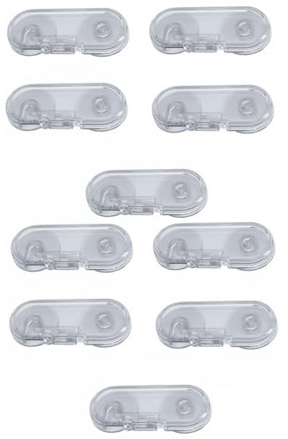 Toyvian 10 Stk Einklemmschutz Kindersichere Verschlüsse Schubladenschloss Kindersicher Kindersichere Schrankschlösser Kinderschrankschlösser Baby Kindersicherung Ofenschloss Pc-material