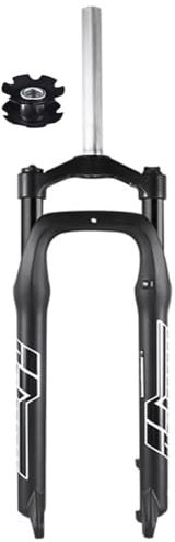 20 26 X 4.0 Zoll Fatbike Mechanische Gabel Mountain Front Gabel Mountainbike Gabeln Federgabel 1 1/8 Gerades Rohr QR 135×9mm Manuelles Lockout Federweg 100mm 110mm (Color : Black, Size : 26inch)