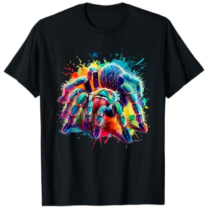 Bunte Splash-art-vogelspinnen-spinnen-vogelspinnen-liebhaber T-Shirt