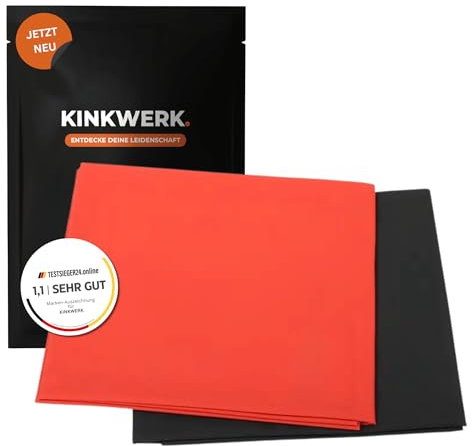 KINKWERK Laken | Sexlaken 200x220cm PVC Bettlaken | Wasserdicht für Partnerspiele & Massagen | Nässeschutz für Bett | waschbar bis 30°C (Schwarz)