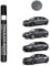 TOPABYTE Ausbesserungslackstift für Tesla Model Y/X/S/3 Highland Karosserielack-Reparaturset, zum Löschen von Kratzern im Auto, Reparaturstift für Tesla Besitzer (Midnight Silver Metallic)-PMNG