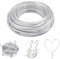 TOKSEO Filo per bricolage, 3 mm x 20 m, filo per gioielli, filo di alluminio, morbido per gioielli, lavori di bricolage