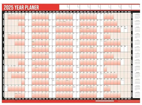 2026 Wall Planner A1 Large 85cm X 58cm Laminated 2026 Wall Calendar 2026 Year Planner With Stickers And Dry Wipe Pen
