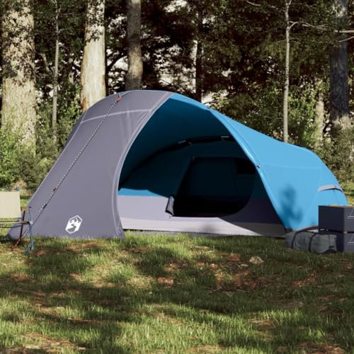 Juroupi Kuppel-Campingzelt 4 Personen Camping Zelt Camping Tent Camping ZubehöR Zelt Blau Wasserdicht - 94728