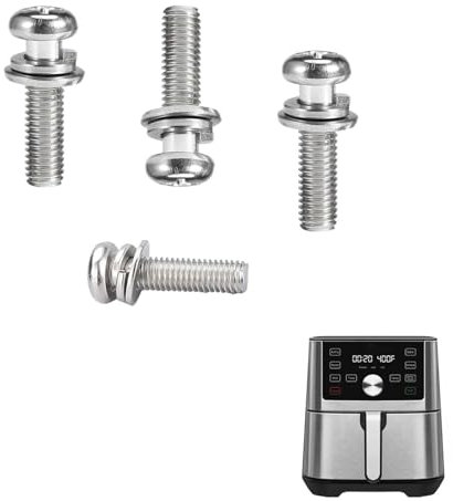 HEISENLIN Air Fryer Screws for Instants Vortex Plus 4QT Air Fryers, Premium Food Grade 304 Stainless Steel Self-tapping Screws for 4QT Instants Air Fryer Basket, High Temperature Resistant