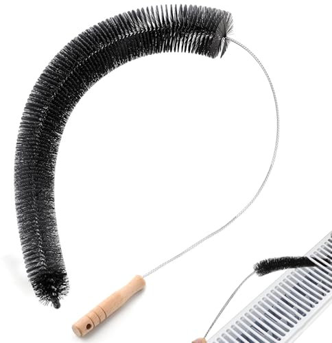 EYEPICK Heizkörperbürste, 72cm Flexible Borsten Lange Heizungsbürste, Heizkörper Reinigungsbürste für besseres Raumklima, Heizung Bürste Reinigung Werkzeug