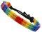 OATIPHO 2 Stück Handgewebtes Regenbogen-armband für Schwule Männer Inspiriert Vom Bösen Blick Bunte Handgelenkkette