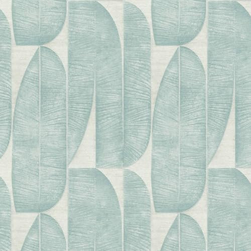 Profhome Design Tapete 396585-GU Vliestapete grau blau türkis-blau 0,53 m x 10,05 m / 5,33 m2