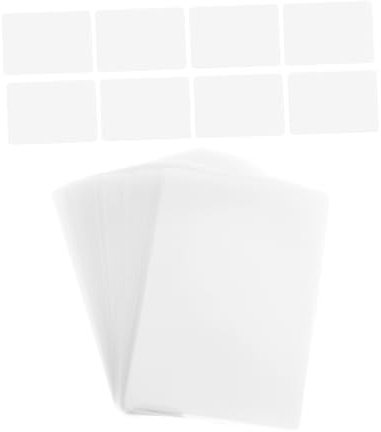 FUNOMOCYA 100 Stück Wasserdichte Schutzfolie Laminierung Laminat Papier Klebstoff Selbstversiegelnde Laminierfolien Laminatunterlage Transparent Klar Foto Schutzfolie Kunststoff