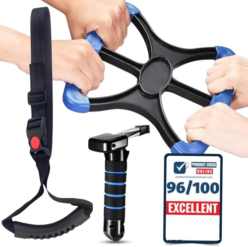 3 Piece Elderly Assistance Kit-Car Door Aid Handle for Elderly,Standing Aid, Portable Lift Auto Cane for The Elderly and People with Reduced Mobility.