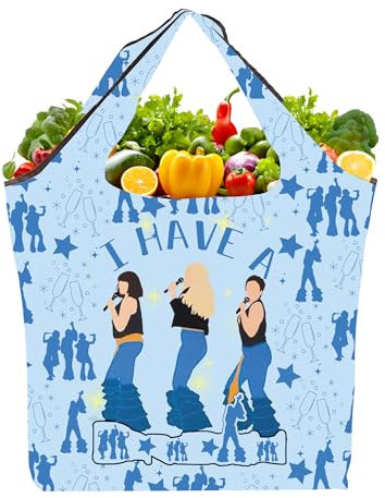 AKTAP Mamma Musical Merchandise I Have Dream, faltbare wiederverwendbare Einkaufstaschen, Theaterliebhaber, Geschenke für Fans, Inspirationstaschen, I Have Dream F Tb-ht2, 28*7INCHE