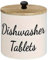 SiaBiced Contenitore per Pastiglie per Lavastoviglie con Coperchio, Soluzione per Conservare Le Pastiglie Detersive in Cucina, Bianco