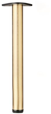 Pieds de table réglables en acier inoxydable, hauteur 0-3 cm, pour meuble TV, tiroir, table de chevet, 140 cm, finition or brossé - pieds de meubles avec vis