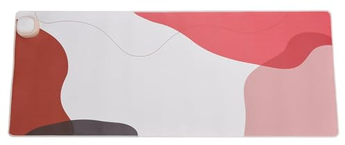 Denash Heizkissen, 33 X 80 Cm Elektrische Warme Mausmatte mit 3 -Stufe Temperaturregelung, 15s Schnelles Heizpad für Computertisch (Gemischte Farbe)