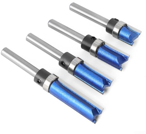 Flush Trim Router Bit mit 6 mm Schaft und oberem Lager für den industriellen Einsatz in Holz, Hartholz, Spanplatten und Acryl Materialbearbeitung (1#)