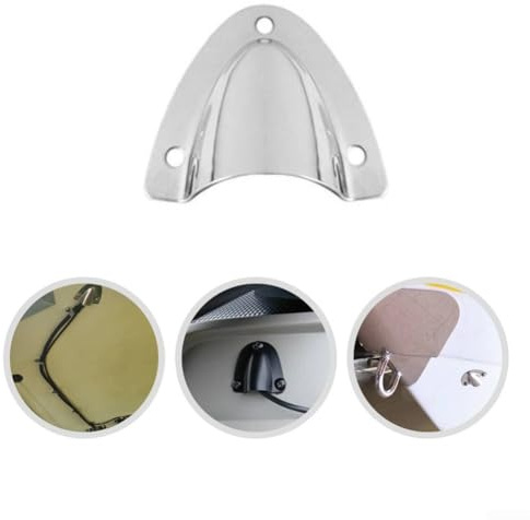 For Boat Wire Cable Vent Cover Made of Stainless Steel, Small Marine Clamshell Style for Sealing and Splash Proofing Openings in Wires and Hoses