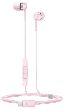 Sennheiser CX 80U – Kabelgebundene In-Ear-Kopfhörer, USB-C-Anschluss, integrierte EIN-Tasten-Fernbedienung mit Mikrofon, geschlossene Ohrhörer für Passive Geräuschunterdrückung – Sakura