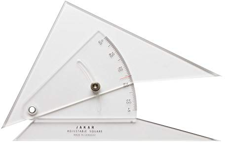 Adjustable set square - 250mm/10, with canvas pouch, individually boxed