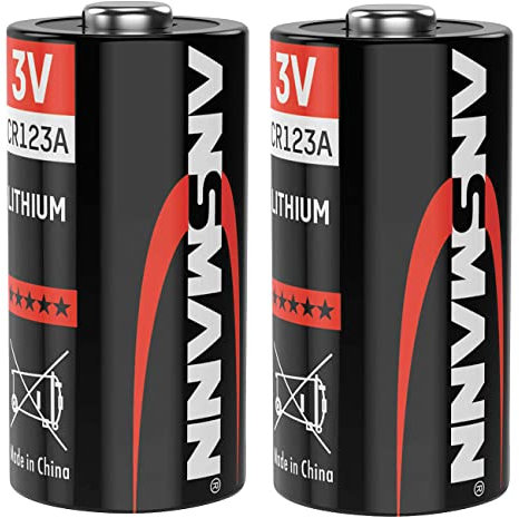 Ansmann Foto-Lithium-Batterie CR123A, 3 V, im 2er-Sparpack