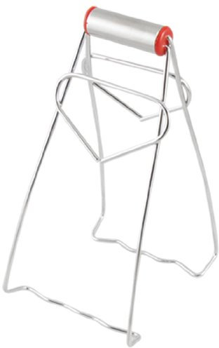 sourcing map Faltbare Metall Küche heiße Teller-Clip-Zange für Cook-Chef Aluminium, silberfarben de