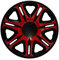 ZentimeX Radkappen Radzierblenden Radabdeckungen 13 Zoll #165 RED-Black ROT SCHWARZ