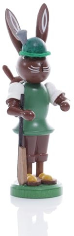 Rudolphs Schatzkiste Osterfigur Hase Jäger Höhe ca 9 cm NEU Osterdeko Osterhasenfigur Ostern Osterei Frühling Erzgebirge Seiffen Hase Jäger Gewehr