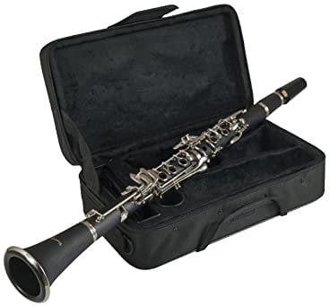 DIMAVERY K-17 Bb Klarinette, 17 Klappen | Böhm Klarinette aus hochwertigem, gebürstetem Kunststoff in B