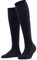 FALKE Damen Kniestrümpfe Softmerino W Kh Wolle Baumwolle lang einfarbig 1 Paar, Blau Dark Navy 6379, 37-38