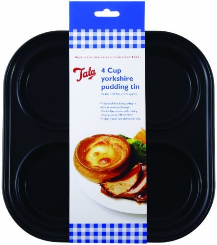 Tala Non-Stick Four Hole Yorkshire Pudding Pan, 26.4 x 26.4 x 2cm