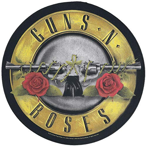 Guns N Roses Bullet Logo Unisex Backpatch multicolor 95% Baumwolle, 5% Polyester Band-Merch, Bands