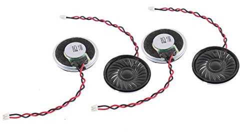 sourcing map 4pcs 1W 8 Ohm 2Pin Anschluss Interphone 28mm Dia Magnet Lautsprecher Lautsprecher