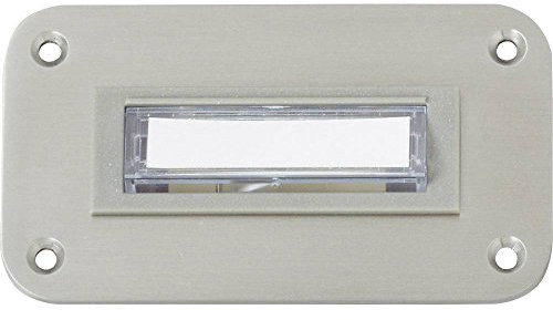Heidemann 70142 Klingelplatte mit Namensschild 1fach Edelstahl 24 V/1 A