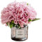 Billibobbi , Künstliche Blumen mit Vase, künstliche Pfingstrosen in Grauer Vase, Kunstblumen-Arrangements für Heimdekoration, Hellviolett, klein