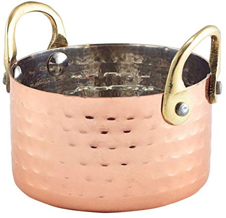 Mini Hammered Copper Casserole Dish 11.25oz / 320ml - Set of 12 - Creative Tableware, Ramekins
