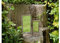 Furniture Checklist Set x 2 Vintage Antique Ornate Outdoor Garden Mirrors For Walls/Fences/Trellis Wall Hanging Mirrors Heart Shaped