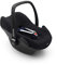 Original Dooky Seat Cover Schonbezug Uni Black für Babyschale Universalgröße geeignet für 3 und 5 Punkt Gurtsystem Autositz, für Altersgruppe 0+, schwarz