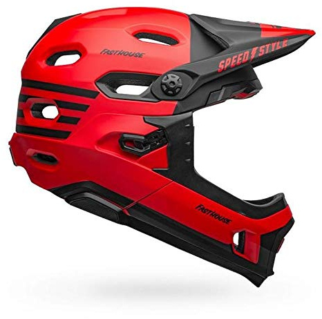Bell Bike Super Dh MIPS Spherical Helmet Fasthouse Matte Red/Black Medium