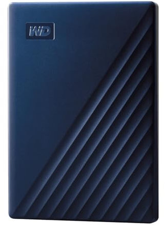 WD - Hard disk portatile My Passport da 2 TB per Mac - Time Machine Ready con protezione password, colore: Blu notte