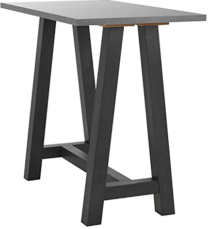 Bartisch Stehtisch Tresentisch | Dekor | Graphit | Schwarzstahl | 120x70 cm