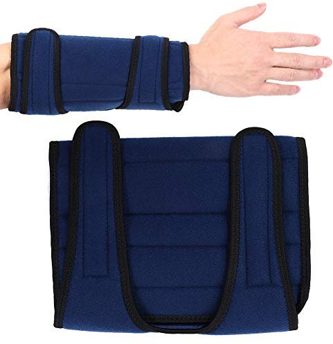Elbow Immobilizer Stabilizer, Elbow Support Brace Stützgurt Splint Arm Brace Fixing Support Elbow Pad Atmungsaktiver Fraktur Recovery Arm Splint Stabilizer für Frauen Männer Beide Rechts Linke(Blau)