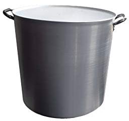Pentole Agnelli FAMA03S50 - Olla con asas fundidas, aluminio profesional, diámetro 50 cm