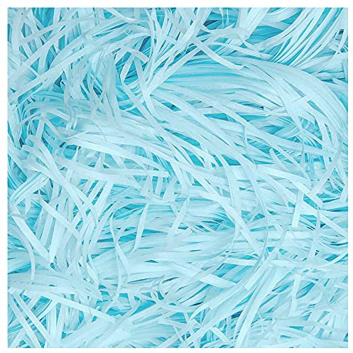 Geschreddertes Papier, für DIY, Party, Geschenkfüllung und Geschenkverpackung, 200 g, Blau