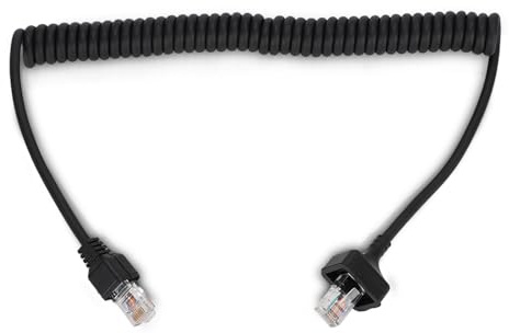 ciciglow Hand Microphone Cable, 8 Pin Speaker Mic Replacement Cable Cord for Kenwood TK-7100, TK-7150, TKR-730, TKR-830, TM-261A, TM-461A