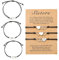 Cosswe 3 Stück Schwester Armband Freundschaft Passende Herz Armbänder Geschenk für Beste Freundin Armband Teen Mädchen Geschenk zum Muttertag