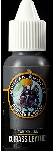 Duncan Rhodes Painting Academy Two Thin Coats Hobby Paints 15ml (Cuirass Leather)