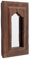 DESIGN DELIGHTS Orient WANDSPIEGEL Sara | 40 cm, Mahagoni Holz | Rechteckiger Spiegel, marokkanischer Flurspiegel, orientalischer Holzspiegel